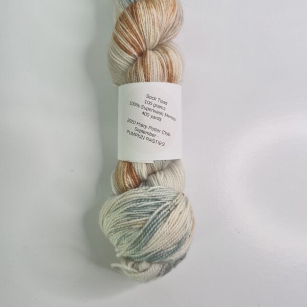Image of Toad Hollow Yarns Sock Toad in 2020 Harry Potter Club September Pumpkin Pasties