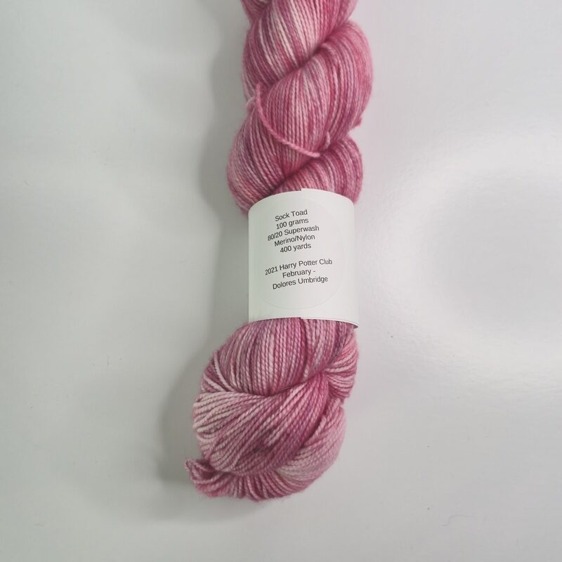 Toad Hollow Yarns Sock Toad in 2021 Harry Potter Club February Dolores Umbridge - Image 2