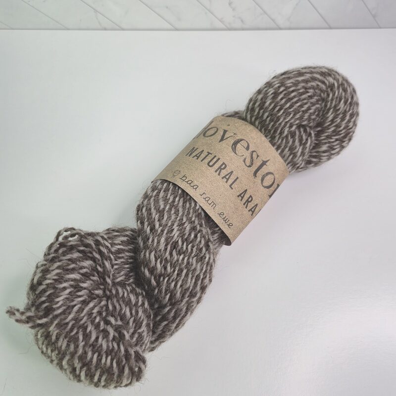 Baa Ram Ewe Dovestone Natural in 8 Chocolate Marl - Image 1