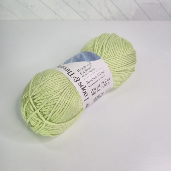 Image of Loops & Threads Heathered Bamboo in Avocado