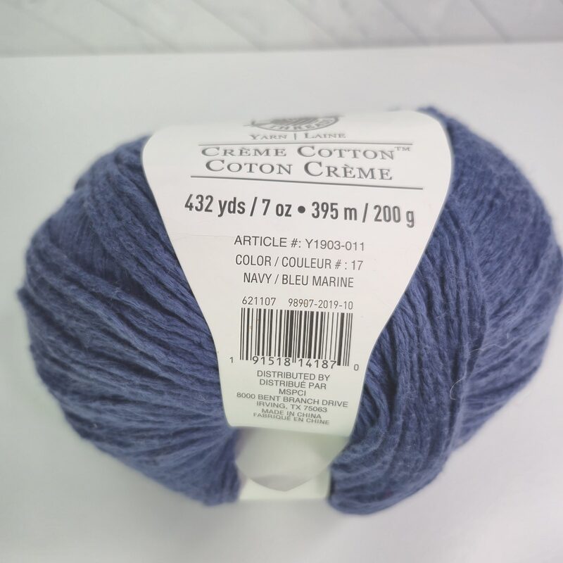 Loops & Threads Crème Cotton in 17 Navy - Image 2