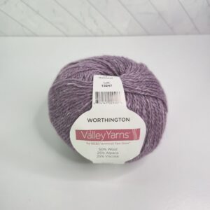 Valley Yarns Worthington in Mauve Heather