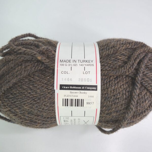 Image of Plymouth Yarn Encore Chunky in 1444 Brown Heather