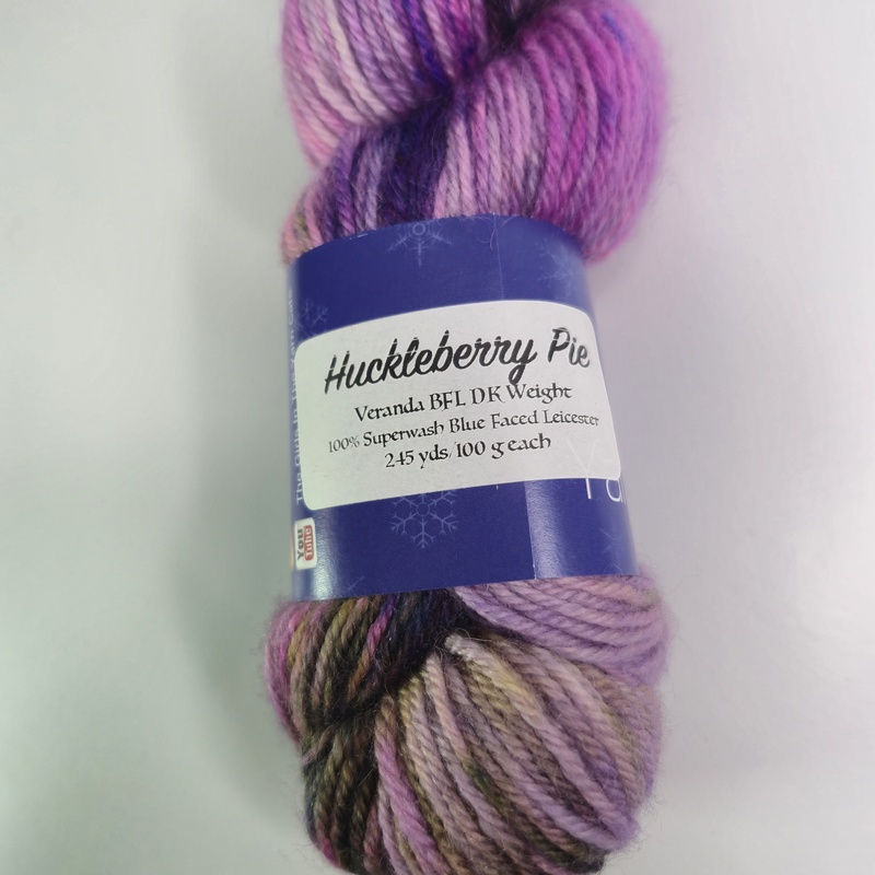 Yarn Cafe Creations Veranda BFL DK in Huckleberry Pie - Image 2