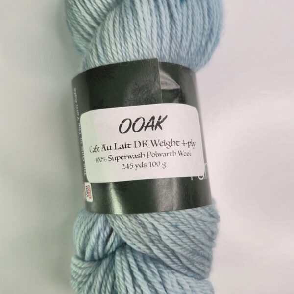 Image of Yarn Cafe Creations Cafe Au Lait DK in OOAK Frost Blue