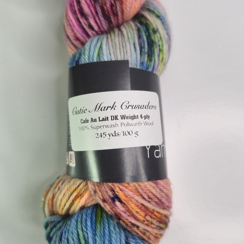 Yarn Cafe Creations Cafe Au Lait DK in Cutie Mark Crusaders - Image 2