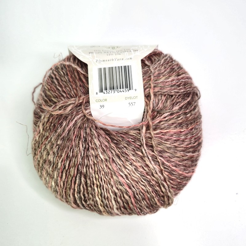 Plymouth Yarn Nettle Grove in 39 Crimson Sunset - Image 3