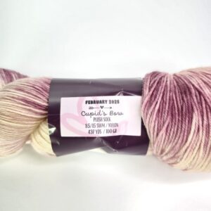 Hypnotic Yarn Plush Sock in February 2025: Cupid's Bow - Image 2