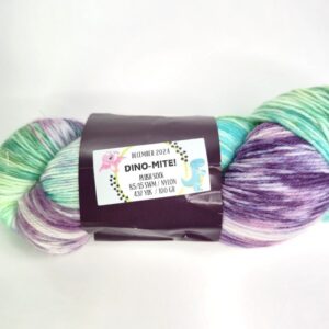 Hypnotic Yarn Plush Sock in December 2024: Dino-Mite! - Image 2