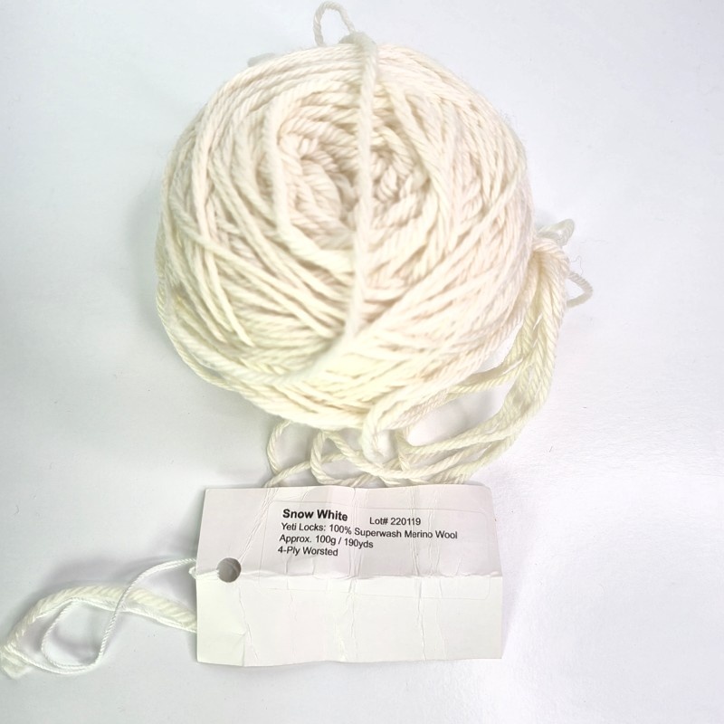 Brenda And Heather Yarns Yeti Locks in Snow White - Image 2