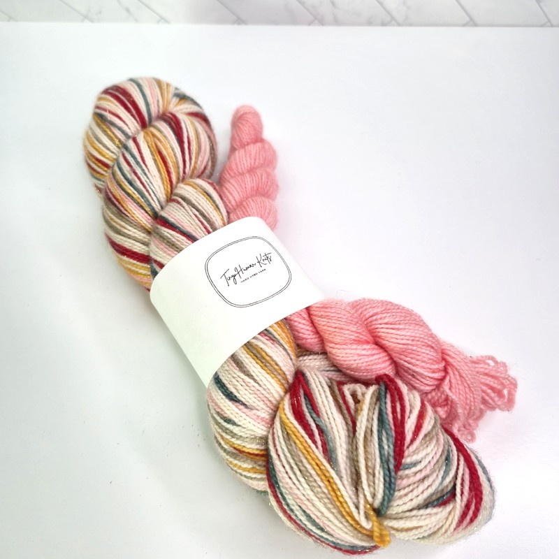 Tiny Human Knits Sock Set in Jolly Holiday - Image 1