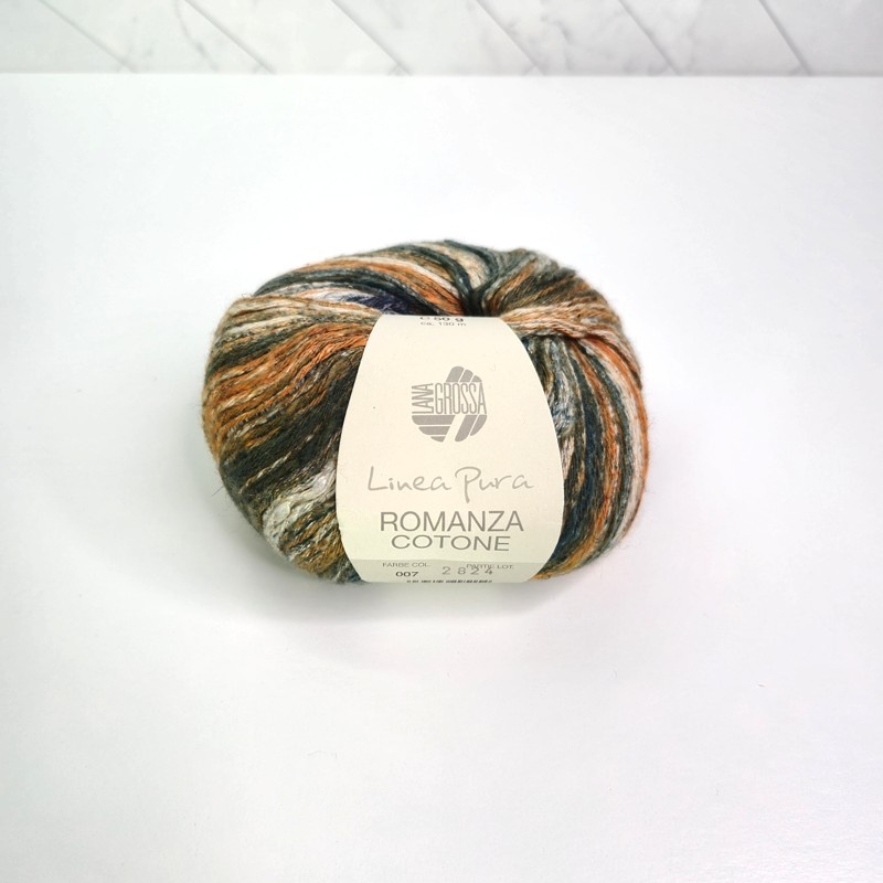 Lana Grossa Linea Pura Romanza Cotone in 007 Multicolored - Image 1