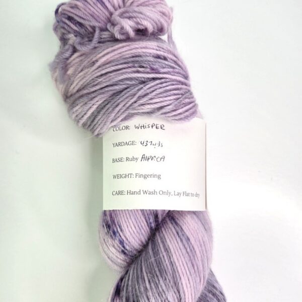 Image of Ruby And The Yarn Co. Ruby Alpaca Sock in Whisper