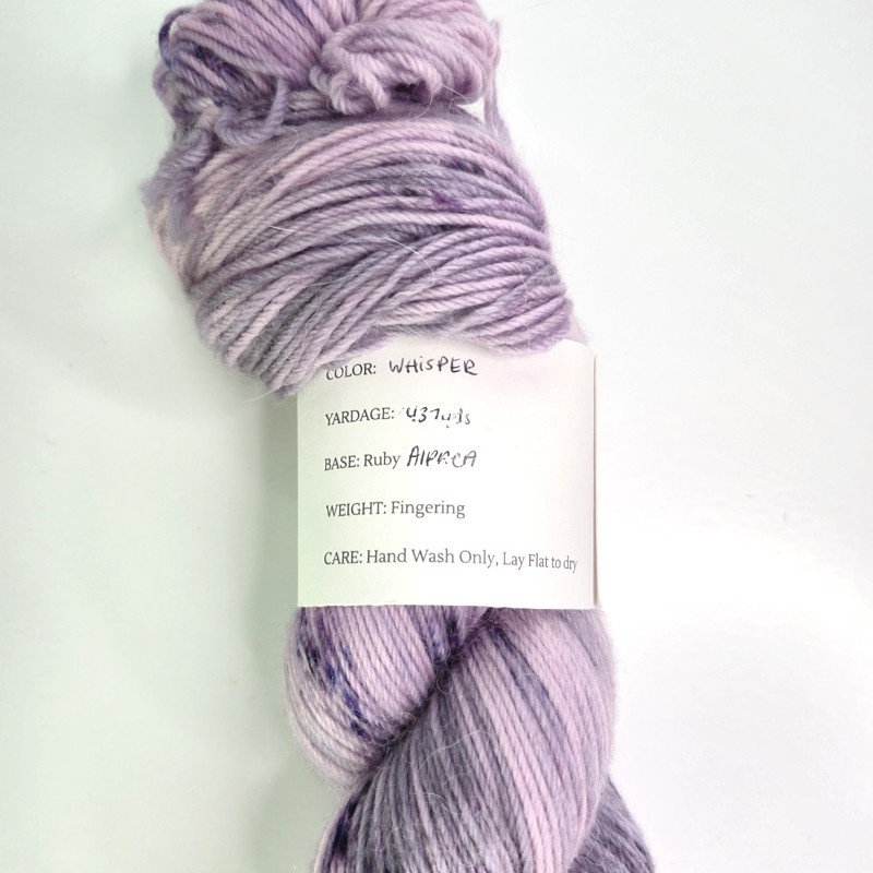 Ruby And The Yarn Co. Ruby Alpaca Sock in Whisper - Image 2