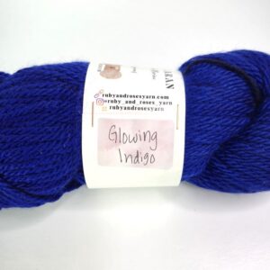 Ruby And Roses Rustic Rose Aran in Glowing Indigo - Image 2