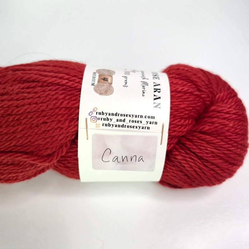 Ruby And Roses Rustic Rose Aran in Canna - Image 2