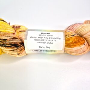 Hue Loco Merino Worsted in Rain or Shine You're Mine: Sunny Day - Image 2