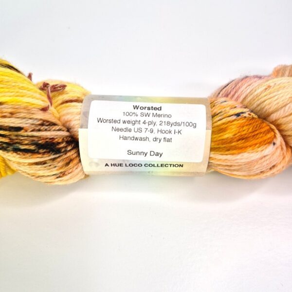 Image of Hue Loco Merino Worsted in Rain or Shine You're Mine: Sunny Day