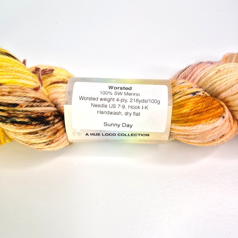 Hue Loco Merino Worsted in Rain or Shine You