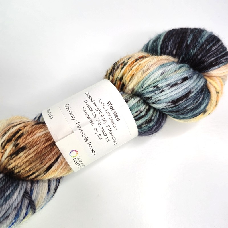 Hue Loco Merino Worsted in Faverolle Rooster - Image 2