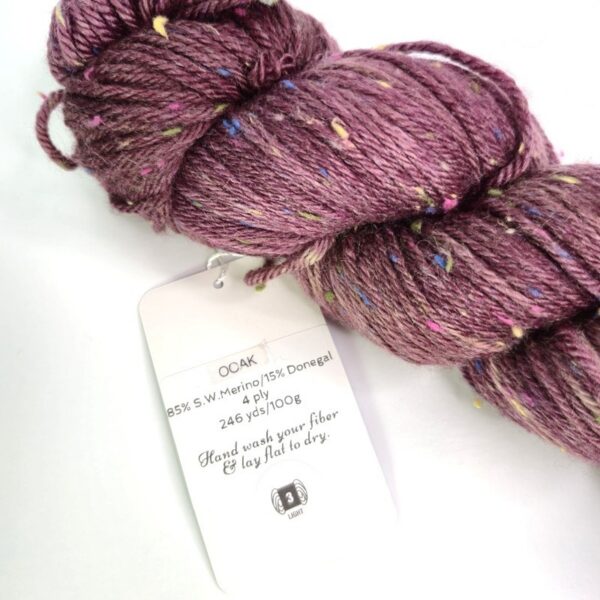 Image of Aquarius Make Fibers Pollux DK in Wine Tweed OOAK