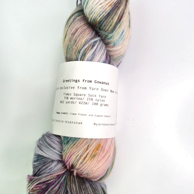 Yarn Over New York Times Square Sock Yarn in Greetings From Gowanus - Image 2