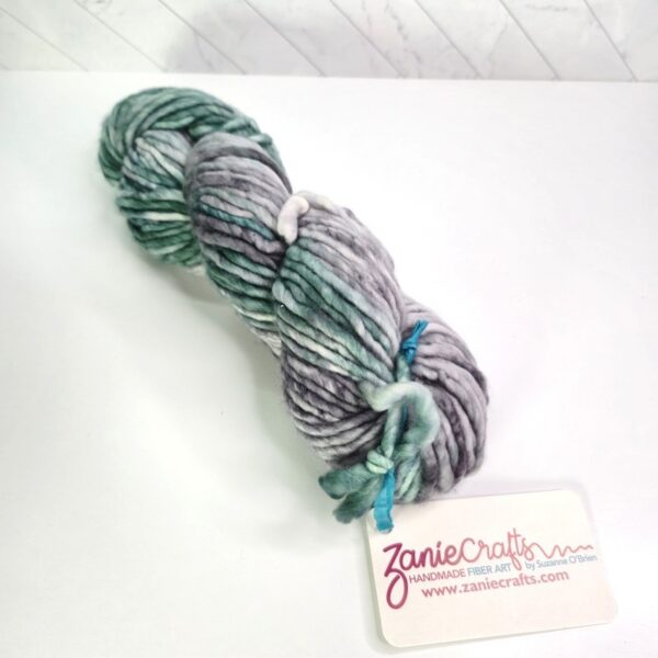 ZanieCrafts Handmade Fiber Creations Single Ply Bulky in Slytherin