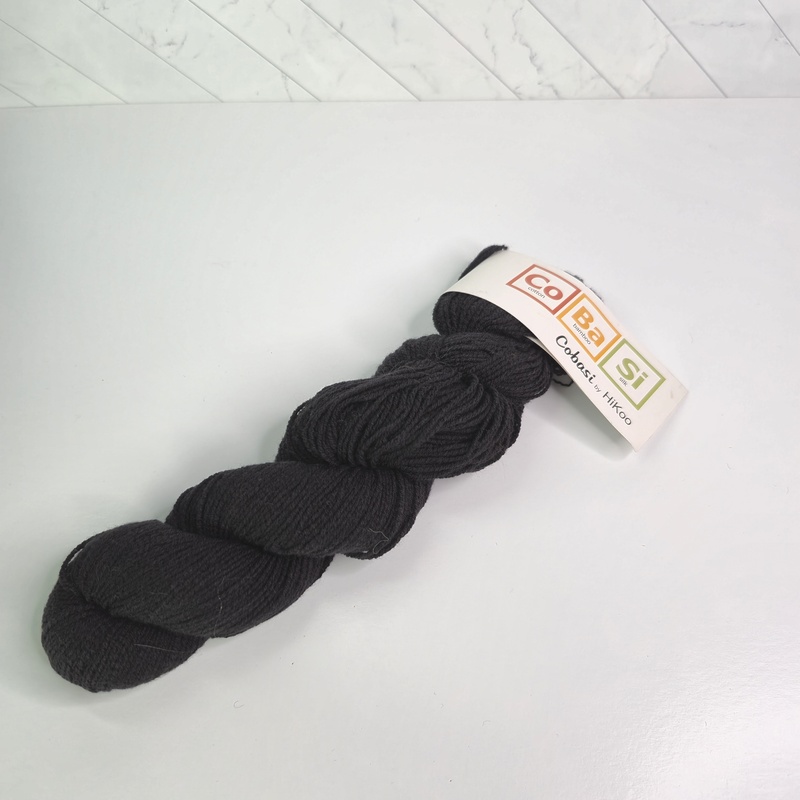 HiKoo® By Skacel CoBaSi in 002 Black | Used Yarn for Sale