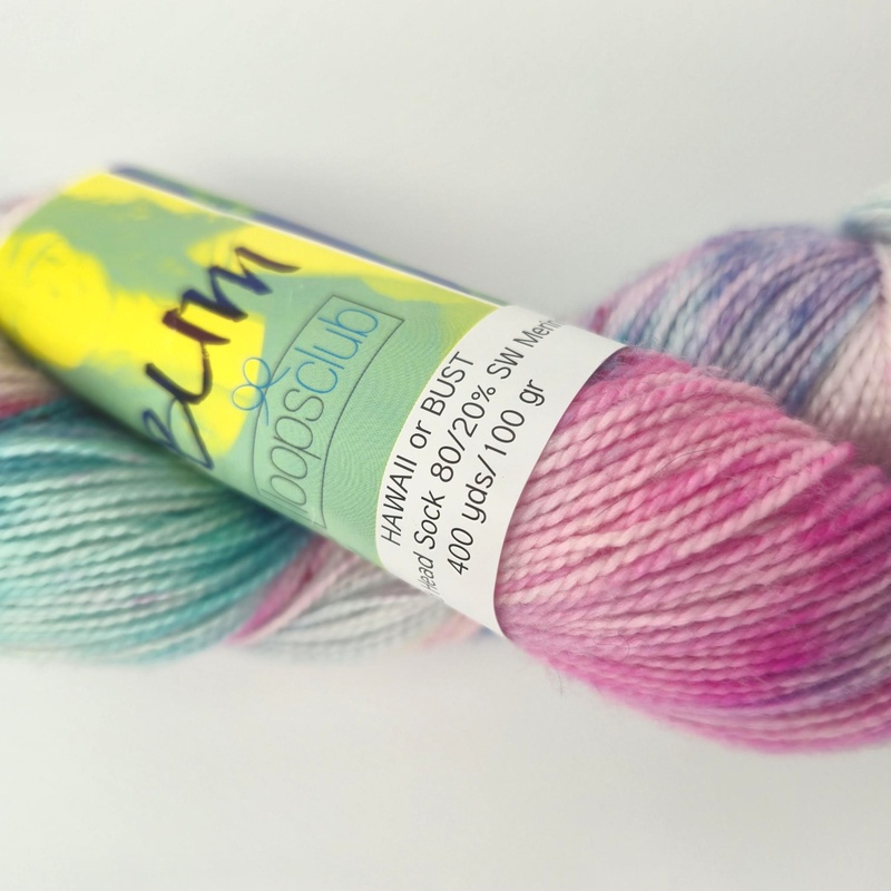 Beach Bum Yarn Co. Santa Cruz Sock in Hawaii or Bust To Buy